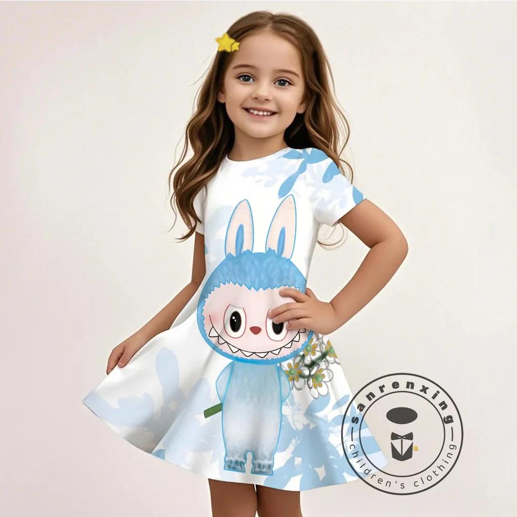 

Летнее L-LABUBU-A 3D мультяшное платье Подростковая мода Дешевое Горячая распродажа Повседневная одежда для вечеринок 140