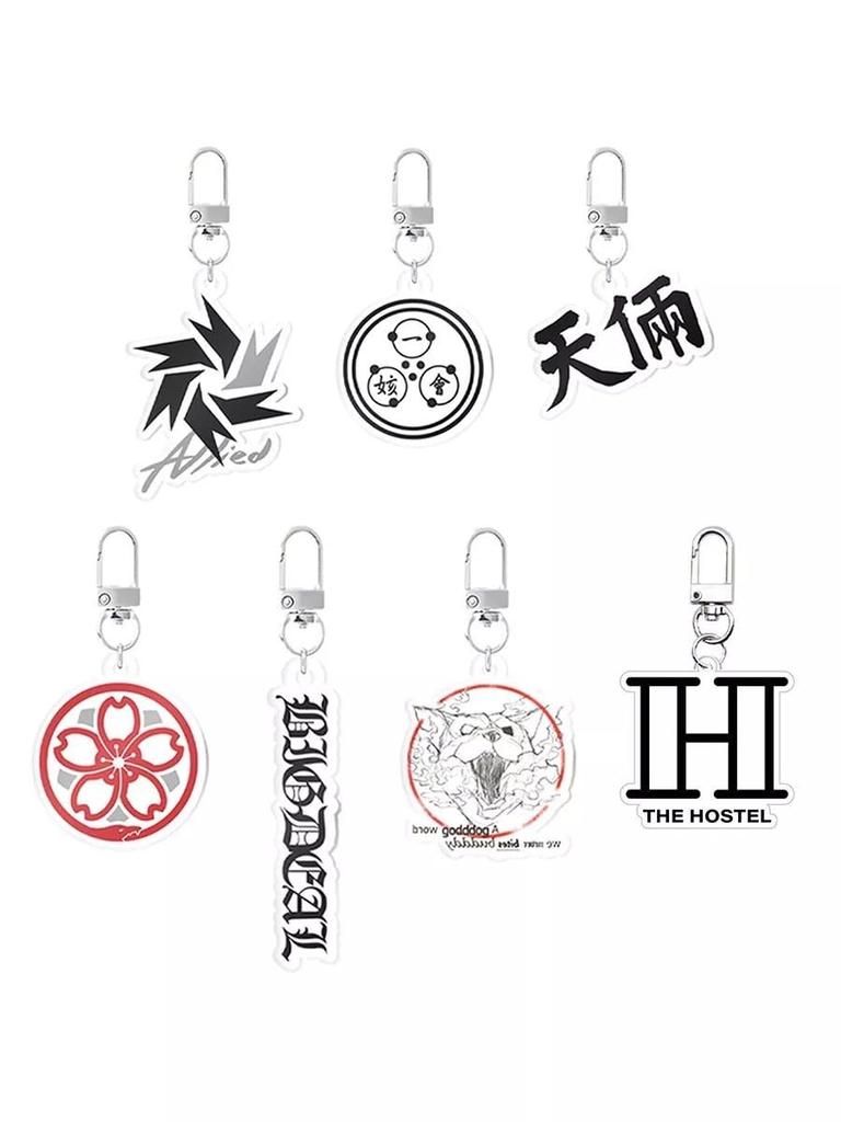 LOOKISM Official Merchandise Crew Logo Acrylic Key Ring, Made in Korea (03. Cheonliang)