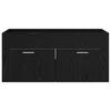 Black Oak Effect Washbasin Cabinet Wooden Composite Material