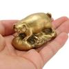 Messing Schwein Statue Dekorativ Exquisit Niedlich Glücksschwein Statue Tier Statue Ornament für Schreibtisch Bücherregal Esstisch