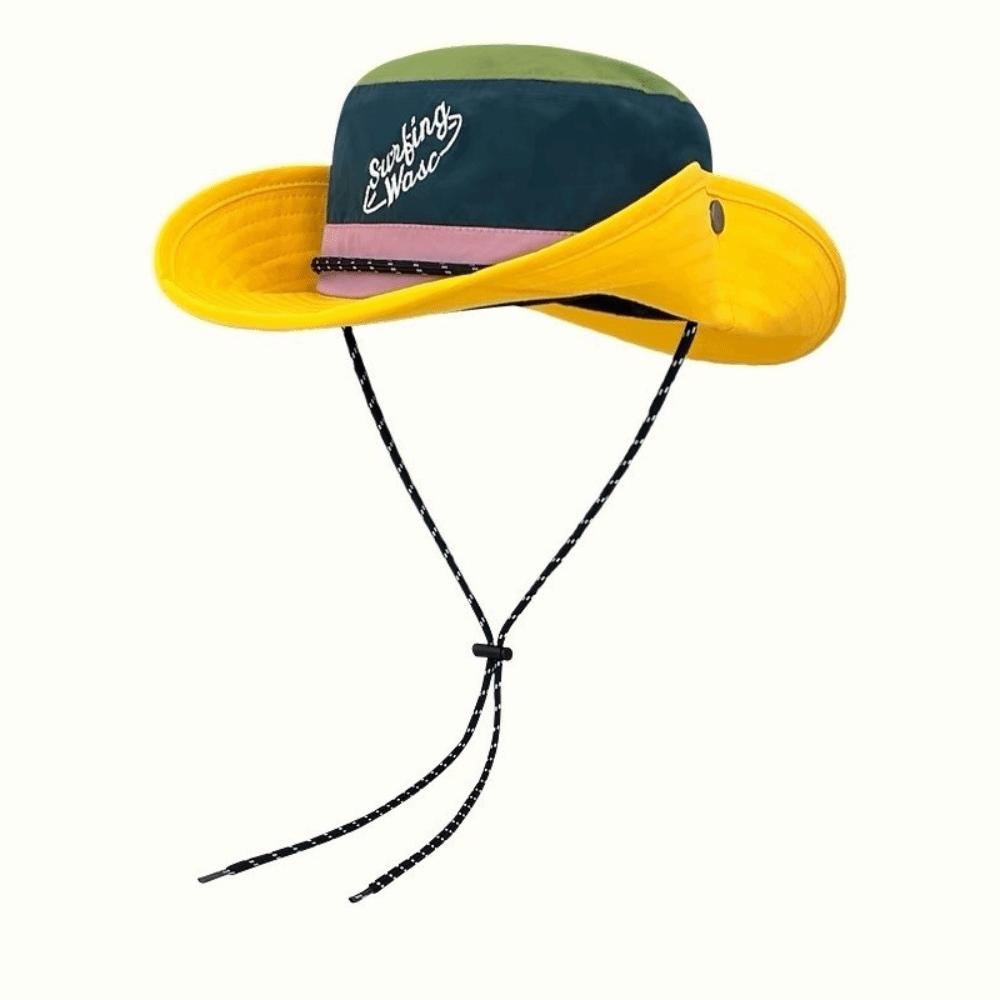 Color-blocked Design Fishermen Cap Sun Protection Big Brim Hats New Travel Bucket Hats  Outdoor Use