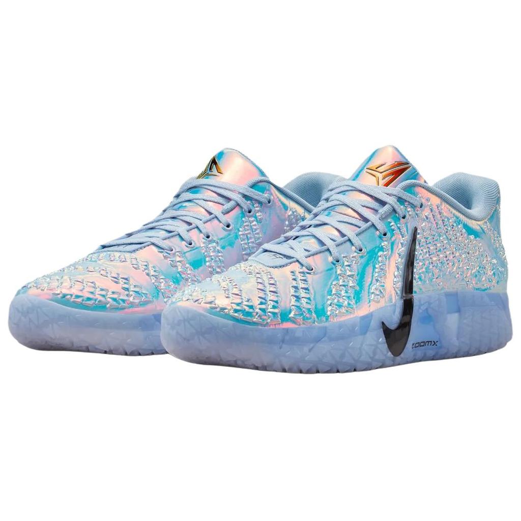 Nike Ja 3 Morant III LX EP Etykieta ostrzegawcza Wygodne dopasowanie Buty do koszykówki Unisex sneakers Lodowy Niebieski IB6510-400