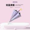 2026 New Model Children's Umbrella Cartoon Black Plastic Dual-Use Umbrella for Sun and Rain, Automatic Reflective Strip Long-Handle Umbrella for