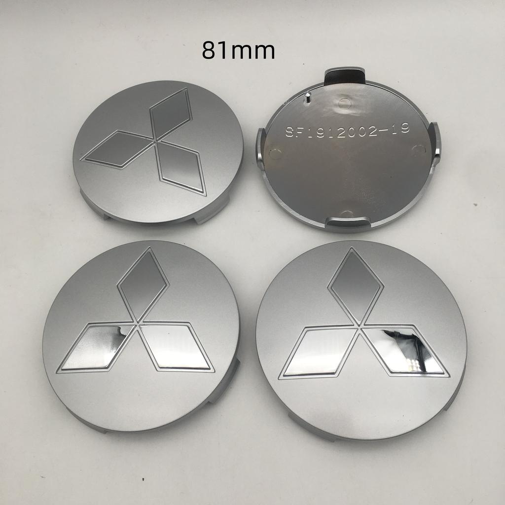 4pcs 3D 60mm 81mm for Mitsubishi Car Wheel hub emblem Center Cap Badge covers sticker Decals styling auto Accessories