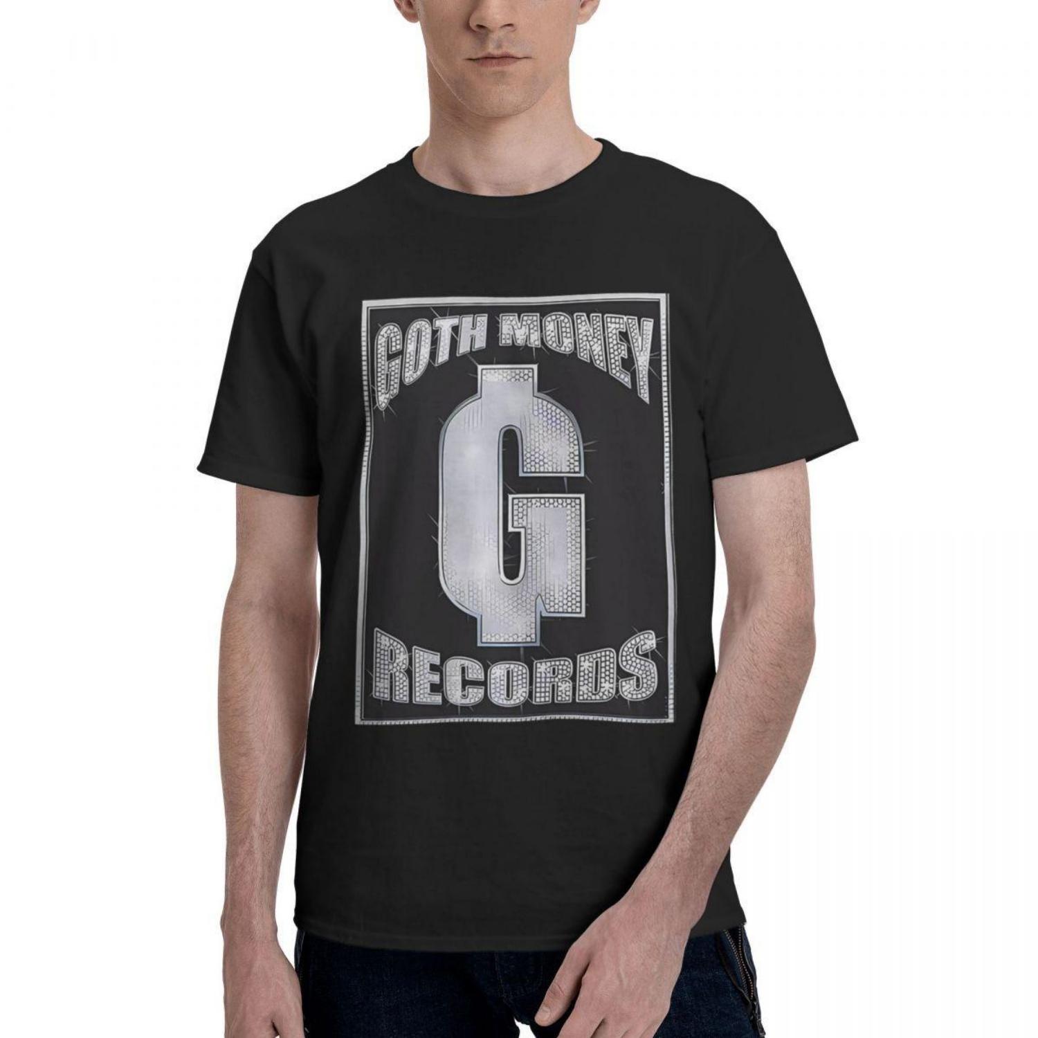 

Goth Money Records Блискуча Бавовняна Повсякденна Дихаюча Зручна Футболка Високоякісний Чоловічий Одяг Смішні Подарунки XXXXXL чорний