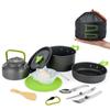 Portable Outdoor Camping Cookware & Teapot Set