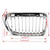 2 Stück Chrom Frontnieren-Grill für E46 M3 325Ci 3er Serie 2-türig 99-06