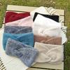 New Women Soft Cross Wide Warm Headband Girls Autumn Winter Solid Hair Holder Hair Band Solid Warm Headwear Hair Accessories