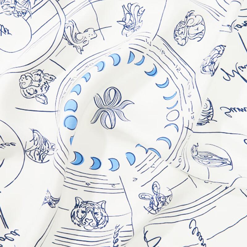 WENSLI Women's Mulberry Silk Square Scarf