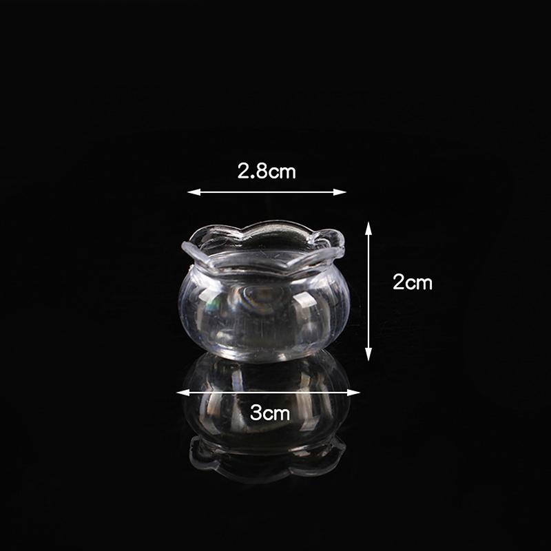 

5 шт. 1/12 кукольный домик имитация пластиковый прозрачный аквариум модель кукольный домик мини мебель украшения кукольный дом аксессуары as the picture