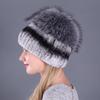 Women's Winter Korean Style Rex Rabbit Faux Fur Hat with Ear Protection