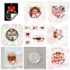 Colorful Christmas Window Sticker Removable Festive Room Decoration Static Glass Cling  Homeowner
