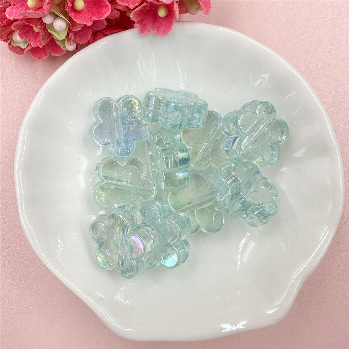 

Цепочка для мобильного телефона Hanmade, ручная работа, бусины-цветы, 15 мм, бисер, ожерелье, браслет для изготовления ювелирных изделий своими руками, 10 шт. синий