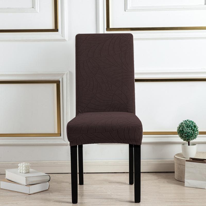 1/2/4pcs Jacquard Stretch Dining Chair Slipcover Removable Washable Chair Protector for Living Room Hotel Dining Room Kitchen