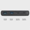 Ładowarka sieciowa 90W UNIQ Quick Charge 3.0 2xUSB + 2xUSB-C  Czarna