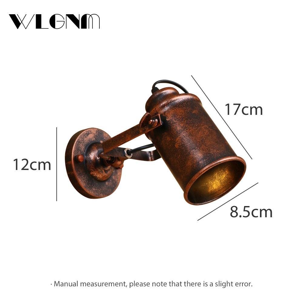 Vintage Retro Wall Lamp Lights Fixtures for Corridor Loft Cafe Restaurant Industrial Style Country Indoor Home Decoration E27