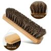 Car Polishing Brush Multifunctional Car Cleaning Brush Horsehair Bristles Brush for Car Interior Seats Handle Cleaning
