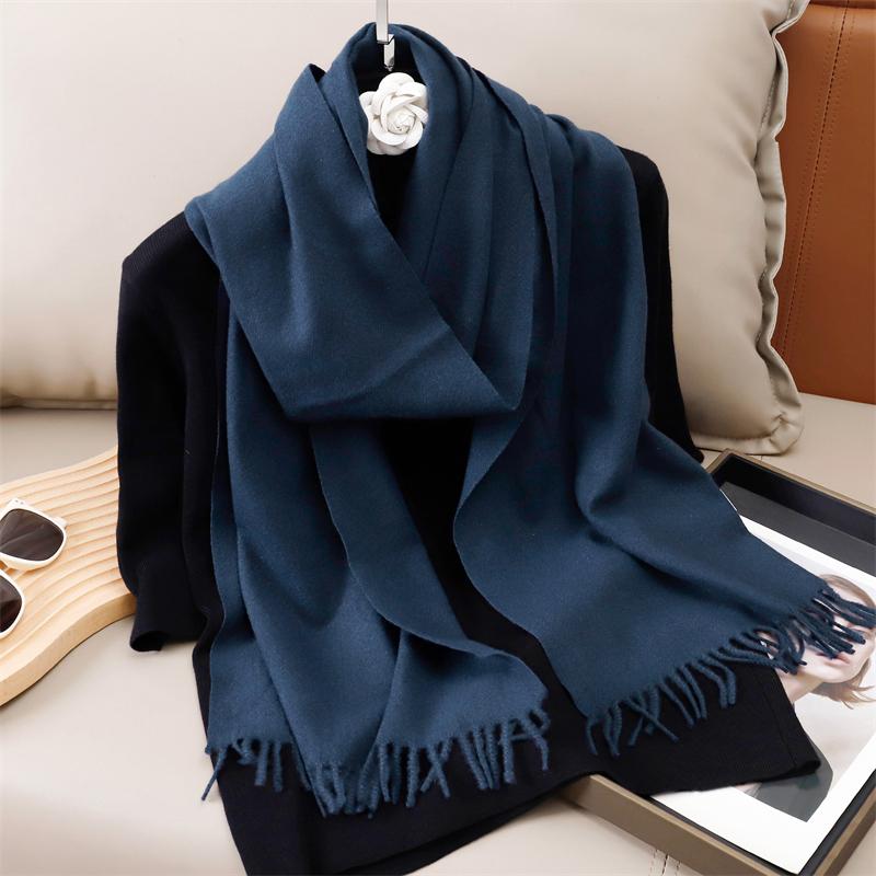 Winter Solid Scarf Women Cashmere Soft Warm Scarves Hijab Female Long Headband Shawl Wrap Bandana Foulard Echarpe Poncho Stoles