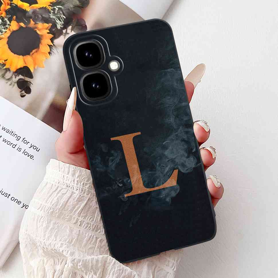 For Infinix Smart 10 4G 6.67" 2025 Case Popular Letter A-Z Crown Soft Silicone TPU Cover For Infinix Smart10 smart10 Phone Cases