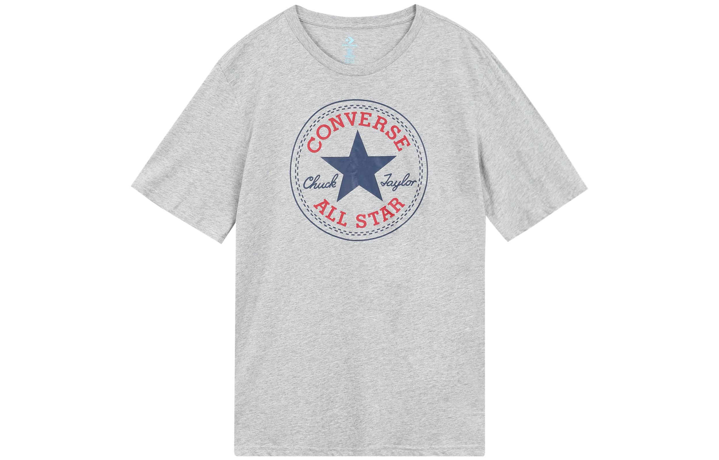 Converse T Shirt Men s Textured Gray 10007887-A03 XS