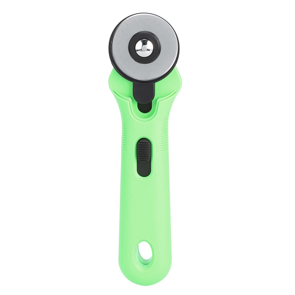 45mm Round Cutter Knife Cloth Knife Round Hob Fabric Cutter Sewing Accessories (Green)