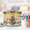 2D Flat Print Xmas DIY Diamond Painting Tabletop Ornaments Kit 5D DIY Diamond Art Tabletop Decorations Bedroom Table Decoration