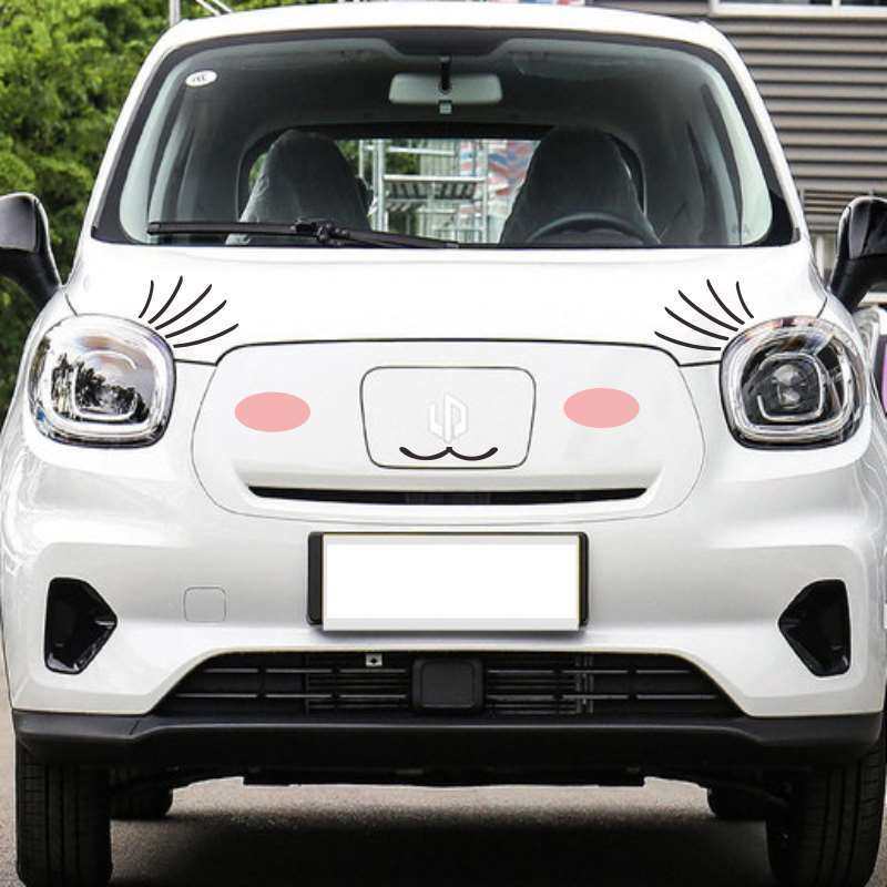 For Leapmotor T03 Car Front End Front Face Decal Decoration Car Body Personalized Scratch Cover Waterproof Funny Sticker