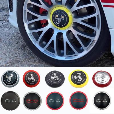 AAZN1 1 STUKS Auto Wielnaafkap Embleem Accessoire Voor Fiat Abarth 500 500C 500L 500X Tipo FR Panda Argo Freemont Viaggio Bravo Punto Dob