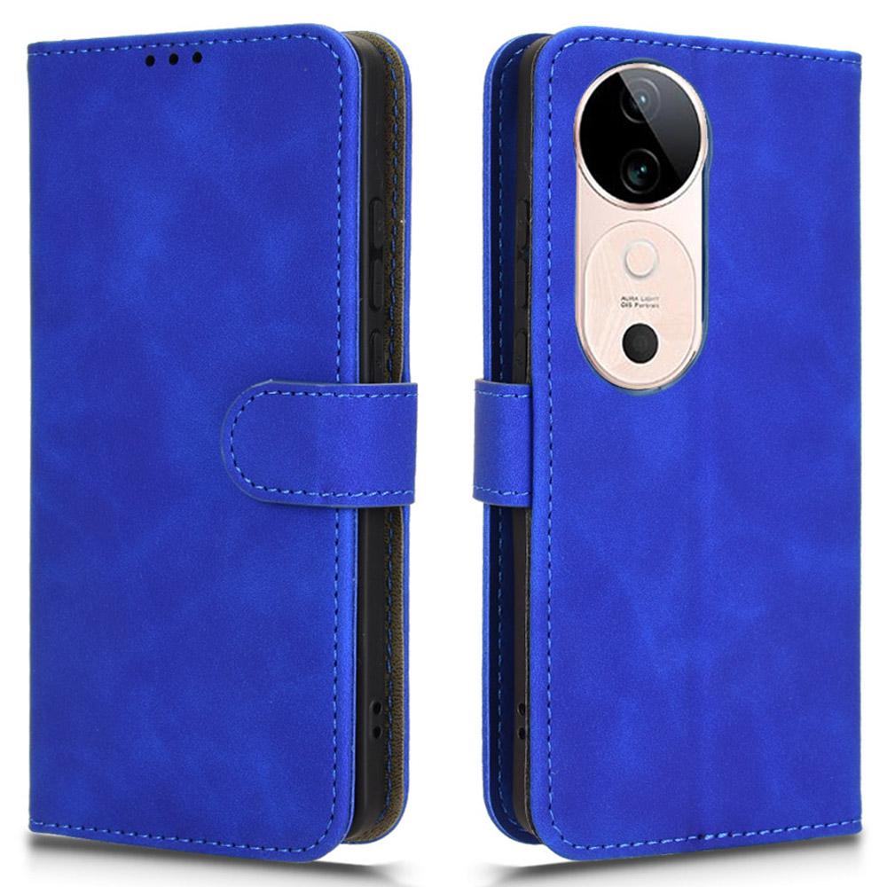 For vivo S19 5G Cell Phone Case Magnetic Clasp Skin-Touch PU Leather Wallet Cover