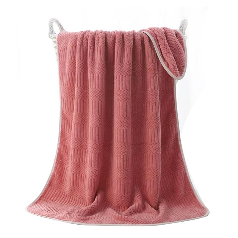 Soft Touches Corals Velvets Hand Towel, Quick Drying Bath Towel for Bathroom Decotation