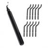 Accessories 1*Metal Cutting Handle 10*Blades Deburring Kit