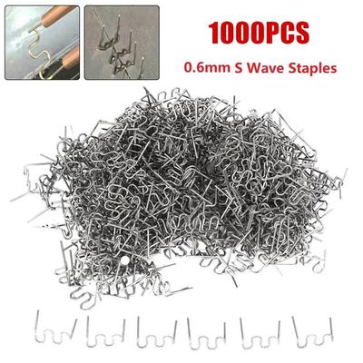 Oficina de Pregos Grampos de Solda 0,6 mm 1000 Peças Reparo