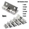 2*Self-Closing Stainless Steel Spring Door Hinge Hardware 1/1.5/2/2.5/3/4Inch AU