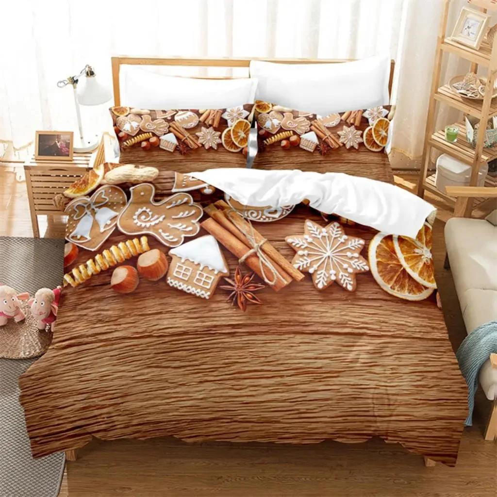 Comforter Christmas Santa Xmas Bedding Set Boys Girls Twin Queen Size Bed Kids Adult Fashion Home Textileextile