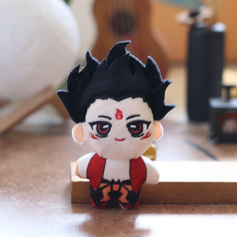 Plush Toy Nezha Keychain With Pp Cotton Backpack Accessory For Kids Gift