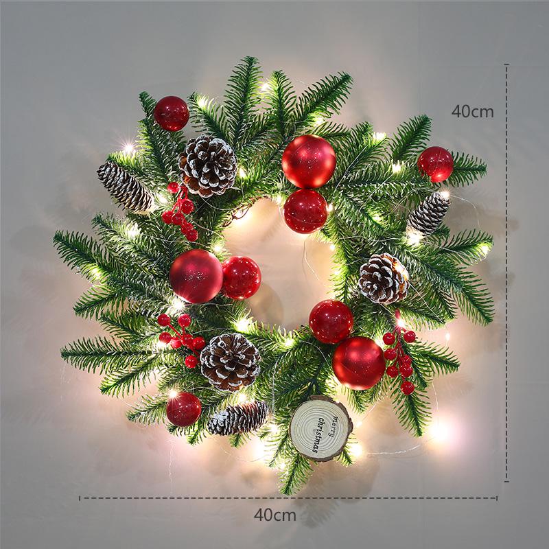 Creative Christmas Wreath - 40/60/80cm Festive Door Hanging Decoration & Gifts