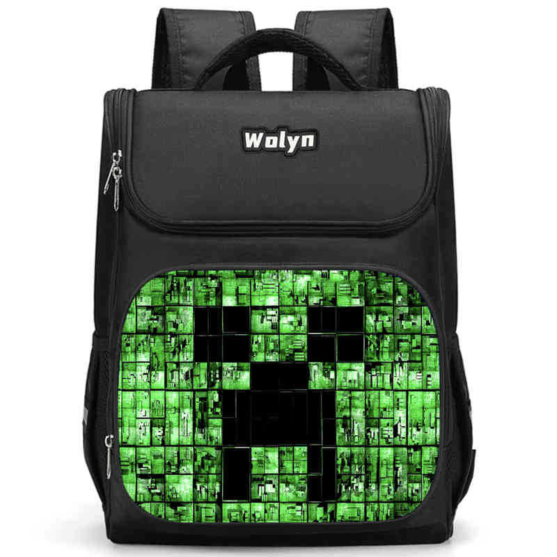 Minecraft Schoolbag Multi-Functional High-Value Spine Protection To Reduce The Burden, A Must-Have Comfortable Backpack For Students