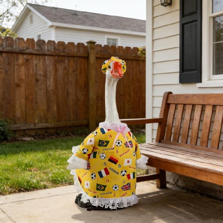 Football Porch Geese Clothing Set Dress Decoration Home Porch Ornament Festive Holiday Supplies Theme Outfit Decoration