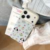 Cute puppy magnetic suction bracket for apple 17promax mobile phone case iphone16 creative graffiti 14 soft 15