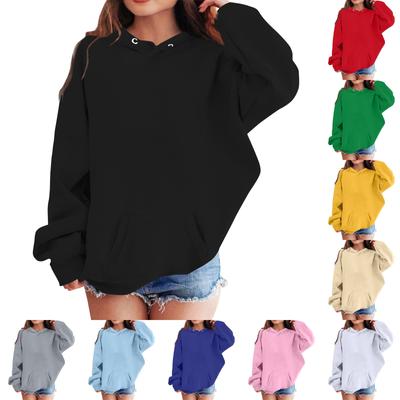 Kinder Hoodies Lose Einfarbig Kapuzen Sport Shirt Modische Sport Shirt