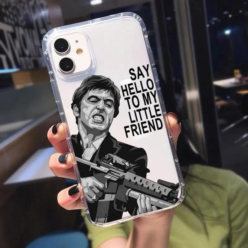 

Человек со шрамом 1983 Фильм Аль Пачино Фильм Чехол для телефона для IPhone 11 12 13 Mini 14 Pro XS MAX 8 7 15 16 Plus X SE 20 XR Тони Монтана Чехол For iPhone 15Plus