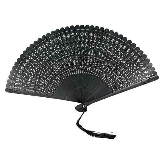 

Винтажный складной веер ручной работы из бамбука, веер для танцев в китайском стиле с ажурным узором, ручной веер для танцевальных выступлений, летний повседневный выход чёрный