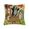Federa Cuscino Cartone Animato La Talpa Animale Merch Copricuscino Stampato Copricuscini Decorazioni per Auto con Zip Varie Misure