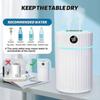 2L Humidifier for Bedroom with LED Screen, Double Spray Cool Mist Air Humidifiers with 2pcs Cotton Swab