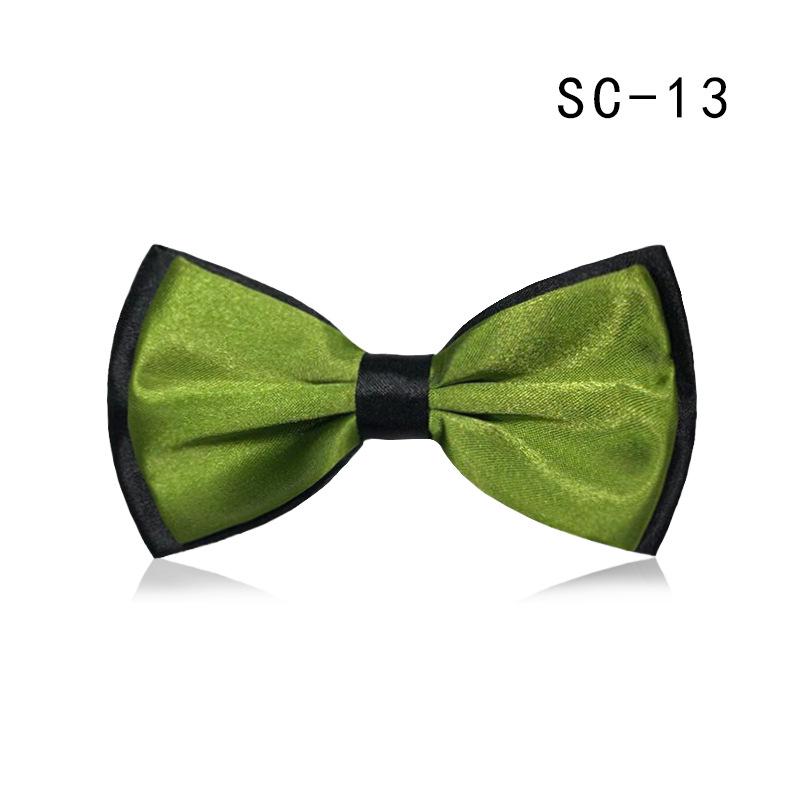 Double Layer Two-Color Bow Tie for Men and Women - Formal Professional Style