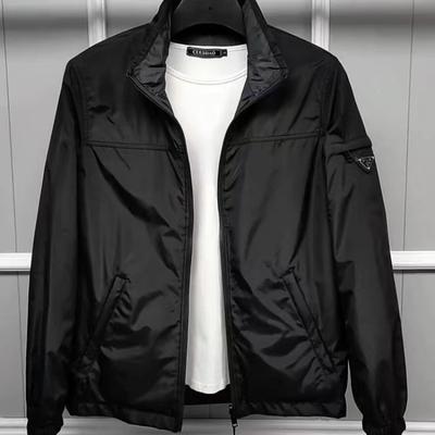 Giacca Reversibile a Collo Alto Primavera e Autunno Top Casual Stile Coreano Versione Semplice Pulita Giacca alla Moda