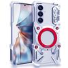 Rotating Bracket Hollow Metal Phone Case with Lanyard