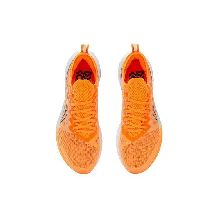 Li Ning Feidian Discovery Running Shoes Men's Low Top Fluorescent Sweet Orange ARMS007-6