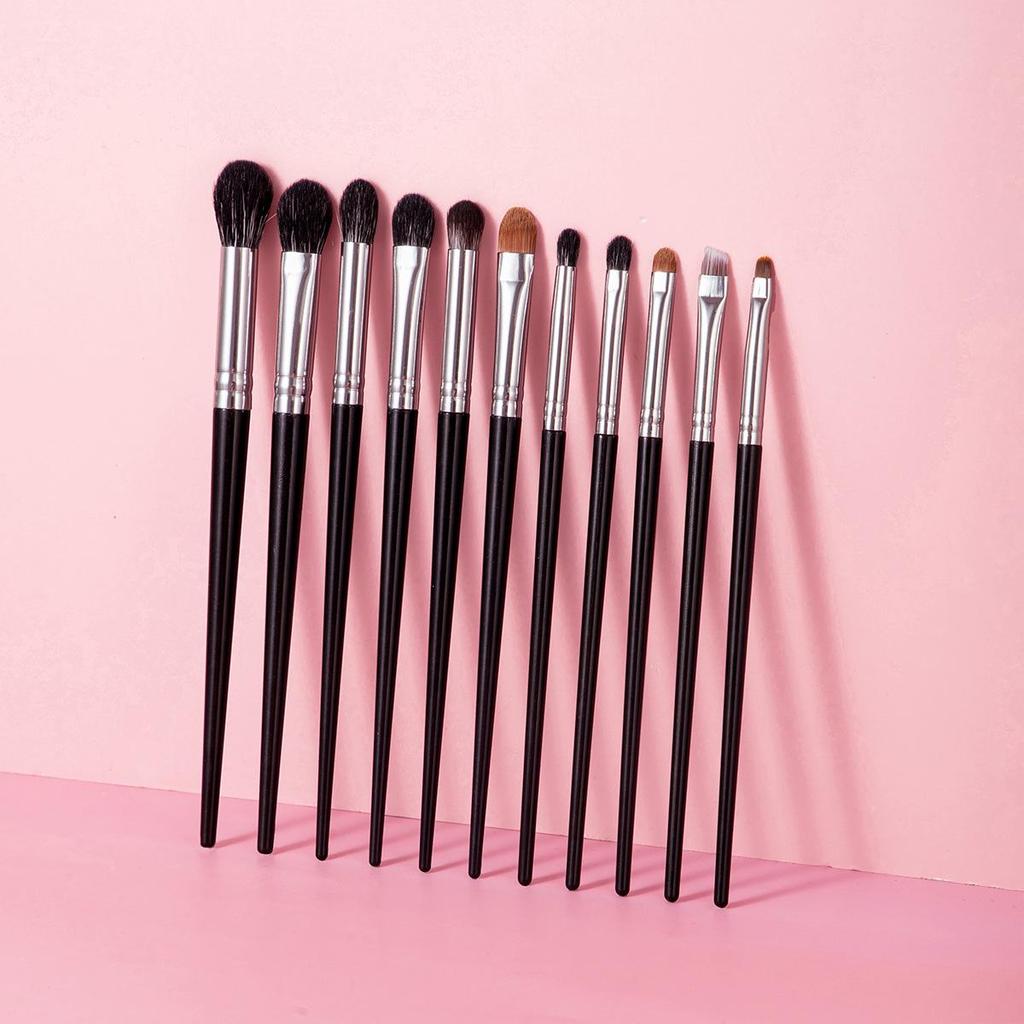 Mini Portable Travel Makeup Brush Set - Short Handle Beginner Eyeshadow Brushes