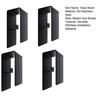 Yousheng 4Pcs Stainless Steel Bath Towel Hooks Self Adhesive Robe Hook No Drilling Coat/Clothes Hook for Bathroom Kitchen Office Closet